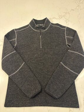 Men's Kuhl 1/4 Zip Sweater/Fleece Shirt in Charcoal